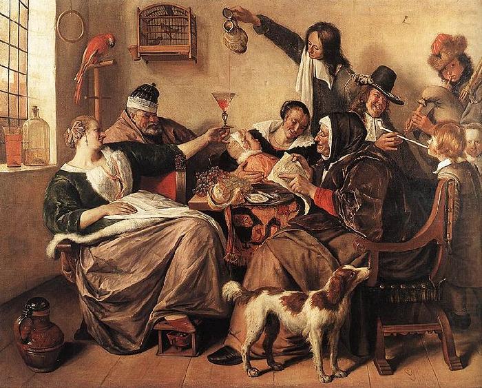 Jan Steen The way you hear it is the way you sing it china oil painting image